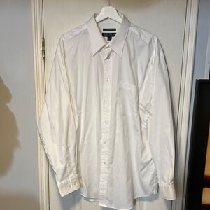 Men's Joseph & Feiss White Dress Shirt Size 17.5